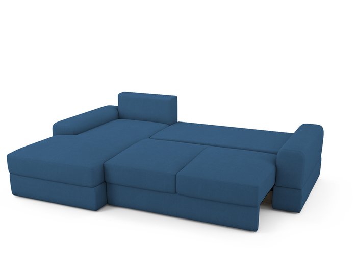 Угловой Диван-кровать Elke левый синего цвета - купить Угловые диваны по цене 81900.0
