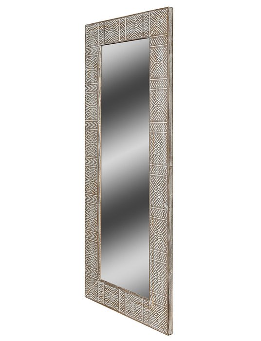 Зеркало в раме Tapa Brown в раме из состаренной сосны - купить Настенные зеркала по цене 15900.0