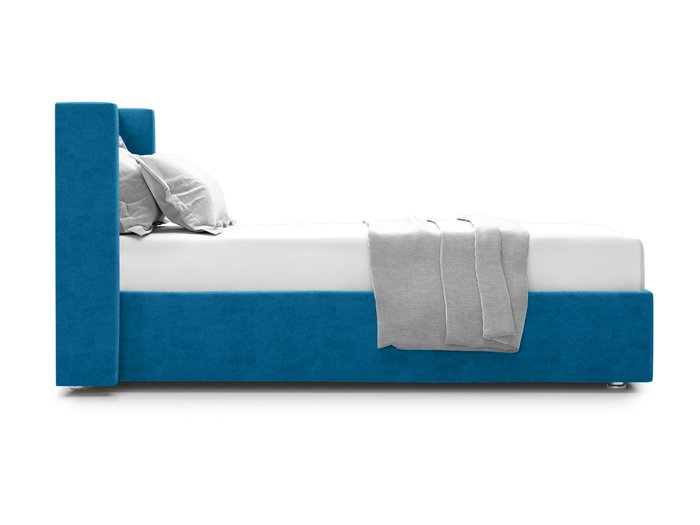 Кровать Premium Mellisa 2 90 синего цвета с подъемным механизмом  - лучшие Кровати для спальни в INMYROOM