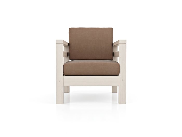 Кресло Домино светло-коричневого цвета - купить Интерьерные кресла по цене 18990.0