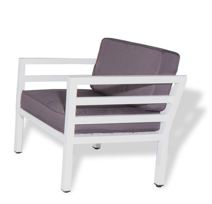 Кресло Глория бело-серого цвета - купить Садовые кресла по цене 51959.0