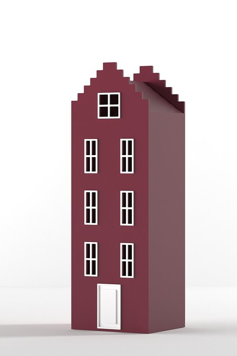 Шкаф-домик Брюгге Medium бордового цвета - купить Детские шкафы по цене 62290.0
