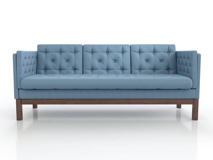 Диван Айверс Б голубого цвета - лучшие Прямые диваны в INMYROOM