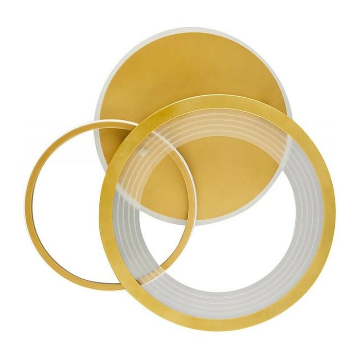 Потолочная светодиодная люстра золотого цвета - купить Потолочные люстры по цене 8760.0