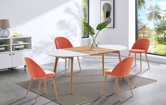 Обеденный стул Shelly оранжевого цвета - лучшие Обеденные стулья в INMYROOM