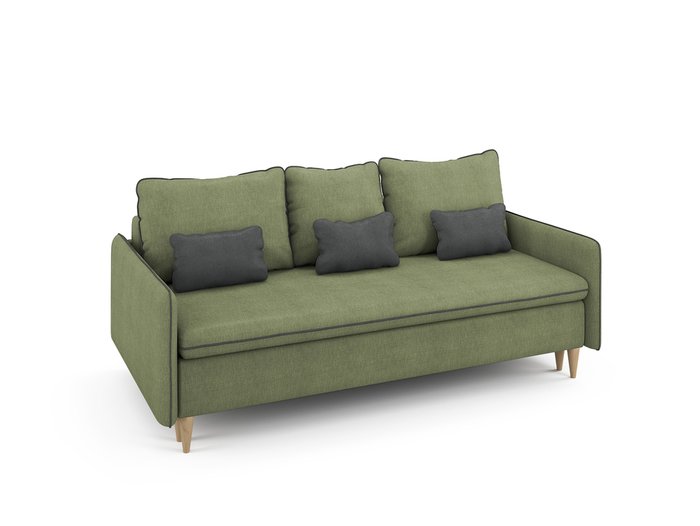 Диван-кровать Ron оливкового цвета - лучшие Прямые диваны в INMYROOM