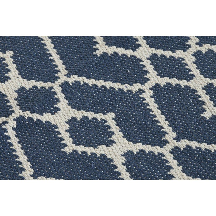 Ковер из полиэстера 120x180 бело-синего цвета - купить Ковры по цене 9378.0