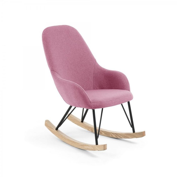 Детское кресло-качалка Ivette розового цвета