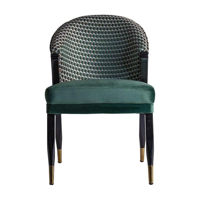 Стул Kelheim черно-зхеленого цвета - купить Обеденные стулья по цене 107990.0