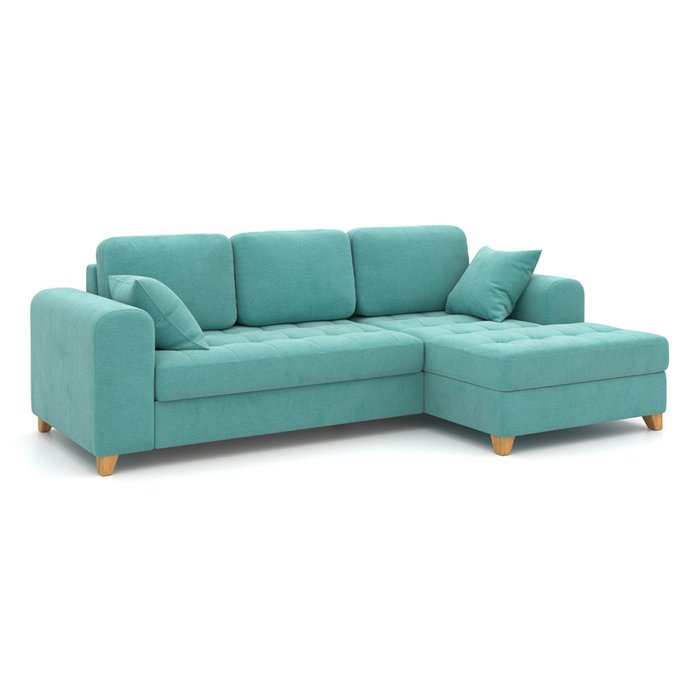 Угловой диван-кровать Vittorio EKL голубой - купить Угловые диваны по цене 101900.0