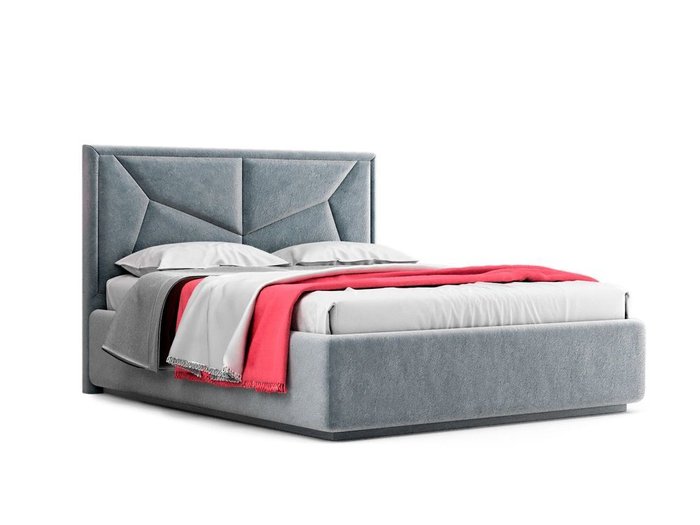 Кровать Alatri серого цвета с ортопедическим основанием 140х200  - купить Кровати для спальни по цене 31717.0