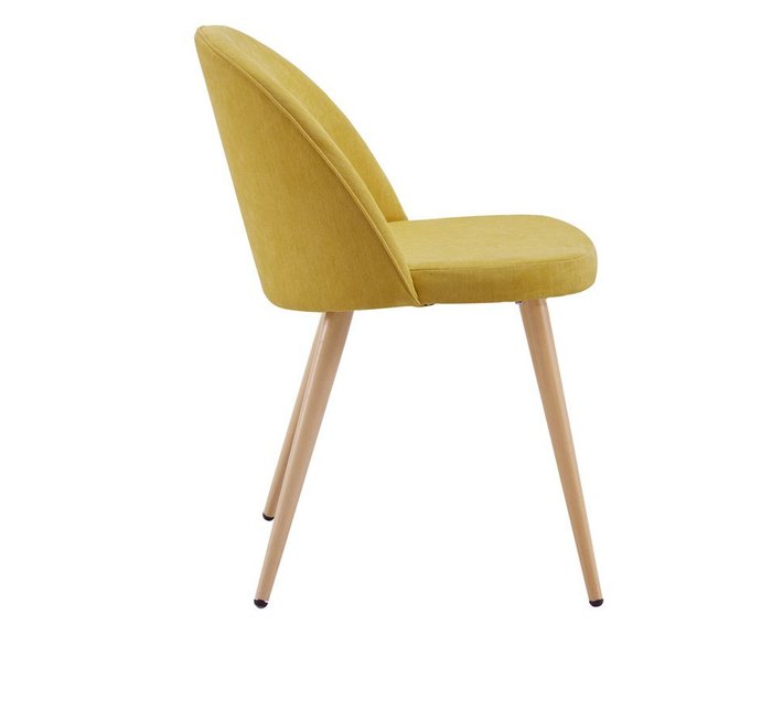 Желтый стул Томас с мягким сидением - купить Обеденные стулья по цене 9100.0