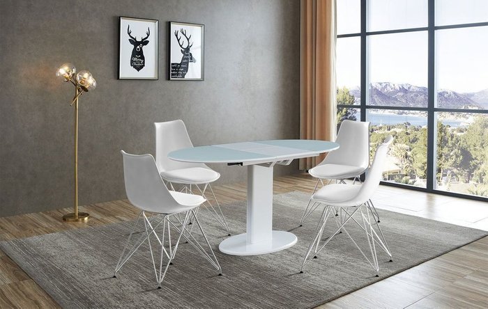 Стул Elly белого цвета - купить Обеденные стулья по цене 7569.0