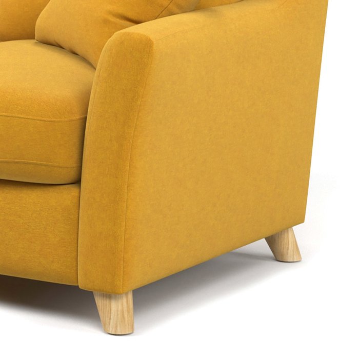Диван двухместный Raf MT желтого цвета - лучшие Прямые диваны в INMYROOM