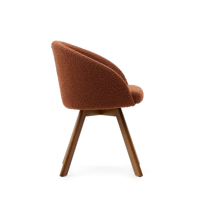 Стул вращающийся Marvin коричневого цвета с ножками из массива ясеня - купить Обеденные стулья по цене 47990.0