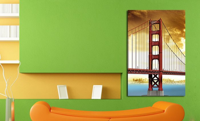 Дизайнерская картина на холсте: Мост - купить Картины по цене 2790.0