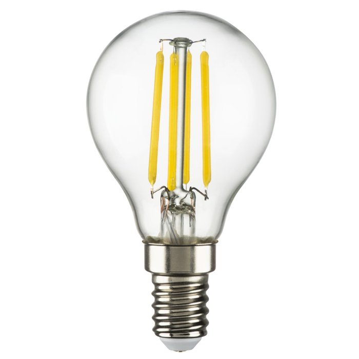 Лампа LED FILAMENT 220V G45 E14 6W=65W 560LM 360G CL 4000K 15000H грушевидной формы - купить Лампочки по цене 470.0