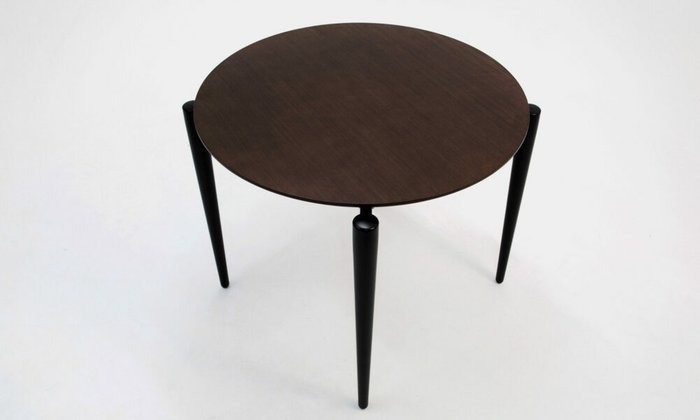 Обеденный стол Pawook К 90 черно-коричневого цвета - лучшие Обеденные столы в INMYROOM