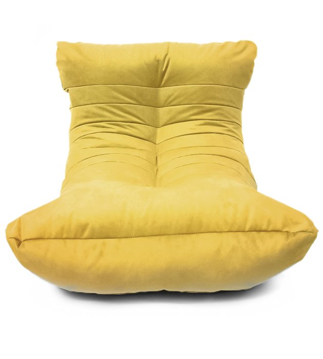 Кресло мешок Кокон Maserrati 11 XL желтого цвета - купить Бескаркасная мебель по цене 8010.0