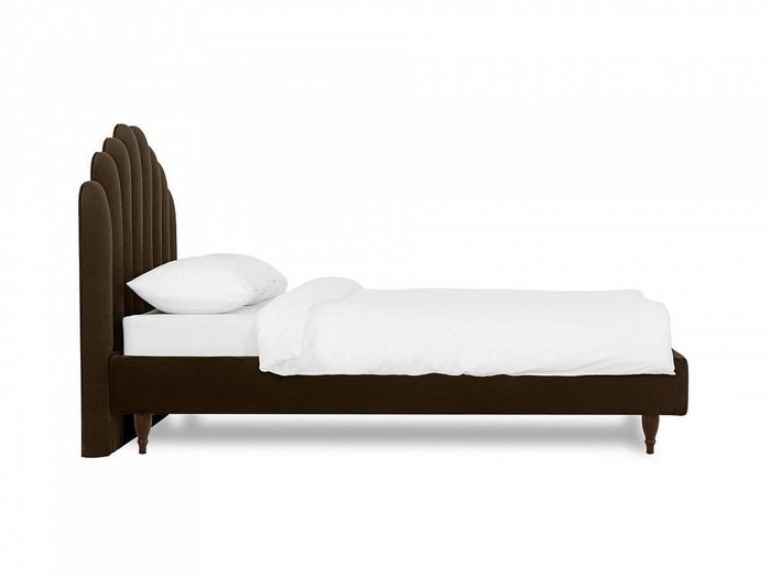 Кровать Queen II Sharlotta L 160х200 темно-коричневого цвета  - лучшие Кровати для спальни в INMYROOM