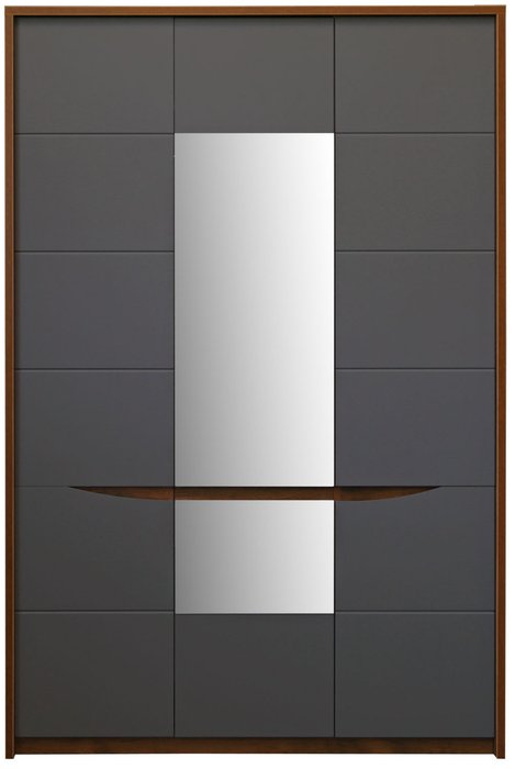 Шкаф для одежды Монако М серо-коричневого цвета - купить Шкафы распашные по цене 49590.0