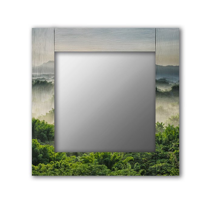 Настенное зеркало Зеленая долина 50х65 зеленого цвета - купить Настенные зеркала по цене 13190.0
