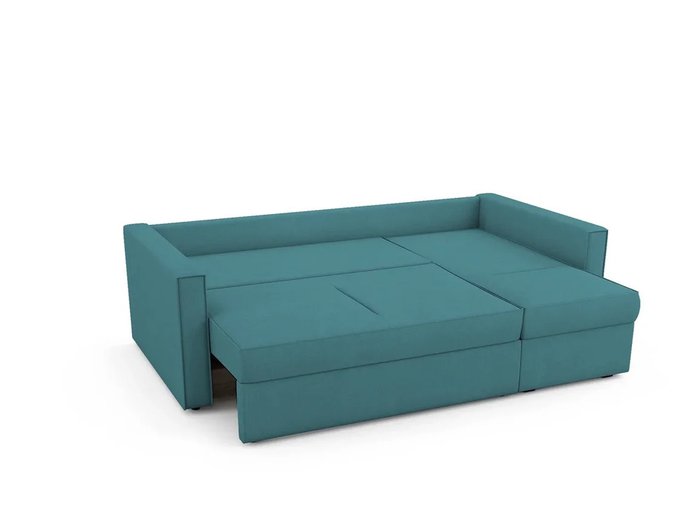 Угловой Диван-кровать Macao правый бирюзового цвета - купить Угловые диваны по цене 68600.0