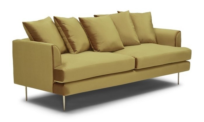 Прямой диван песочного цвета - купить Прямые диваны по цене 70900.0