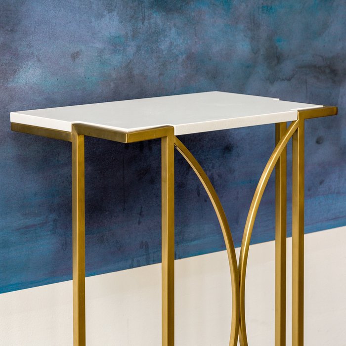 Кофейный столик Октава с мраморной столешницей - лучшие Кофейные столики в INMYROOM