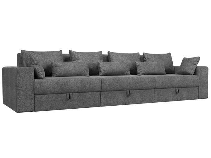 Прямой диван-кровать Мэдисон Long серого цвета