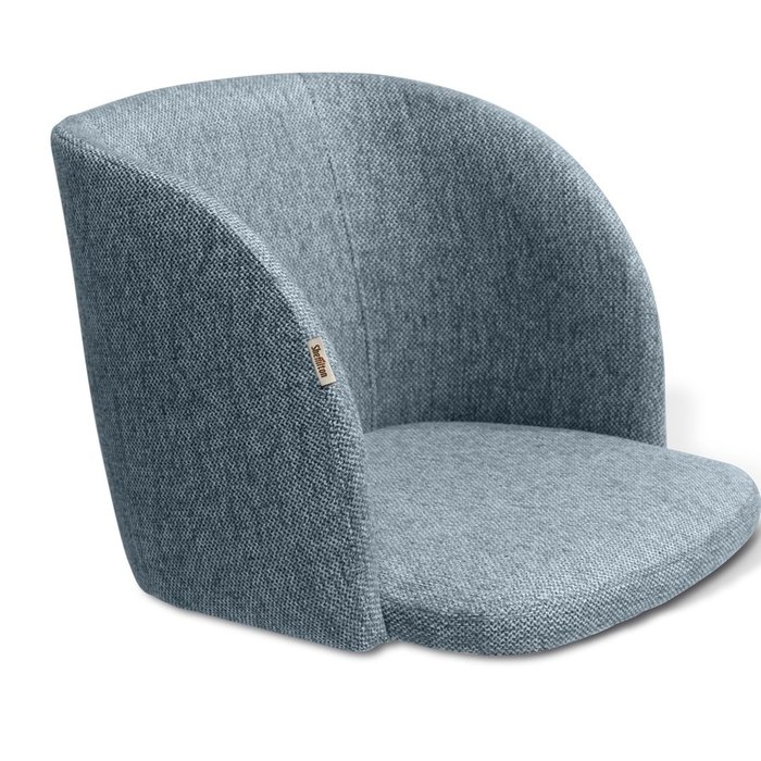 Стул с подлокотниками Giausar серо-синего цвета - купить Обеденные стулья по цене 8550.0