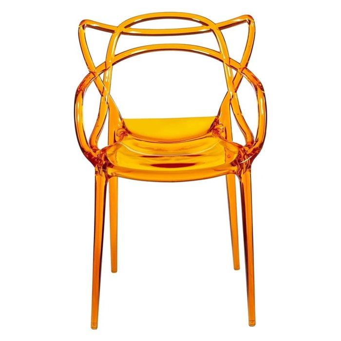 Стул Masters прозрачно-оранжевого цвета - купить Обеденные стулья по цене 13790.0