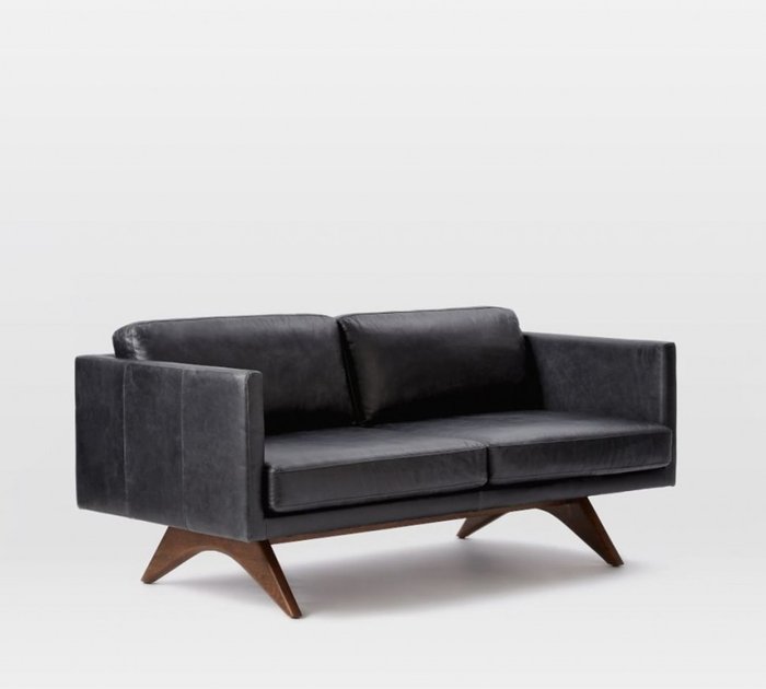 Диван Turella черного цвета - купить Прямые диваны по цене 125000.0