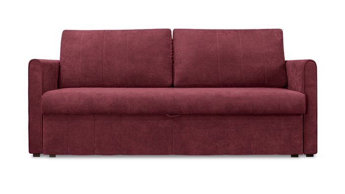 Диван-кровать Хьюго бордового цвета - купить Прямые диваны по цене 63800.0