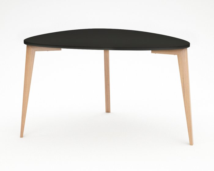 Стол обеденный Shell черно-бежевого цвета - лучшие Обеденные столы в INMYROOM