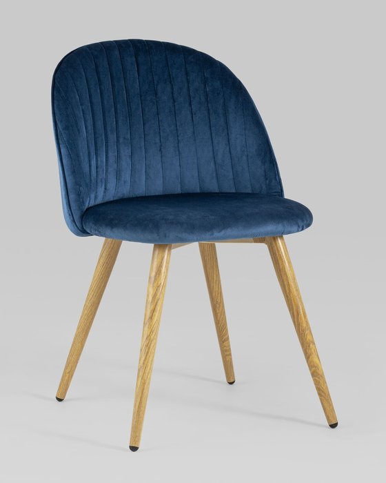 Стул Лион  Страйпс синего цвета - купить Обеденные стулья по цене 19980.0