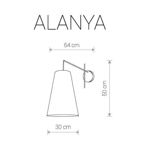 Бра Alanya белого цвета - купить Бра и настенные светильники по цене 15780.0