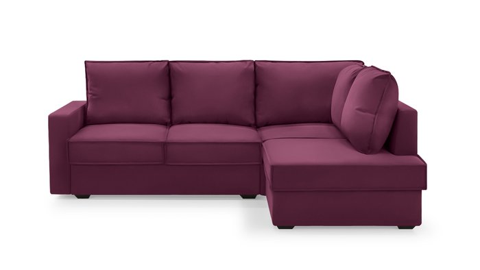 Угловой диван-кровать Колфилд фиолетового цвета - купить Угловые диваны по цене 93600.0