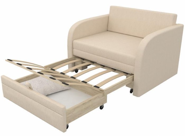 Детский диван-кровать Малыш светло-серого цвета - купить Прямые диваны по цене 22150.0