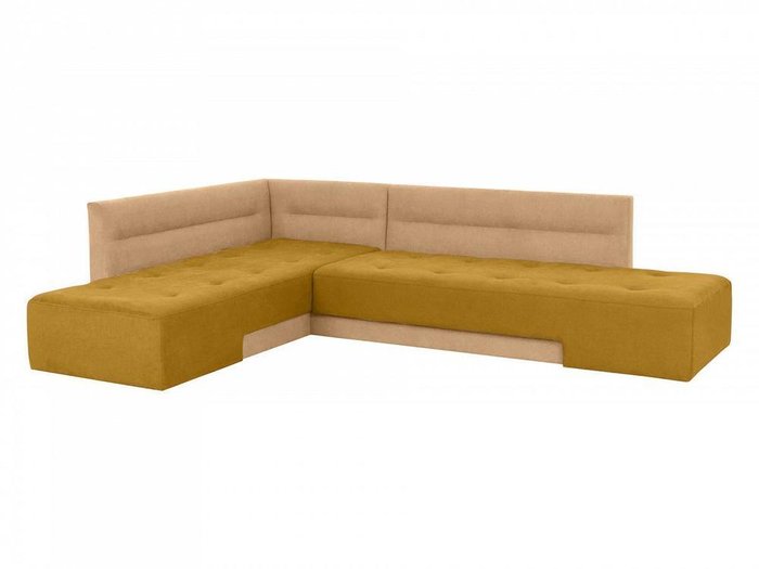 Угловой диван-кровать London бежево-горчичного цвета  - купить Угловые диваны по цене 104040.0