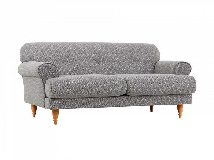 Двухместный диван Italia серого цвета - купить Прямые диваны по цене 50690.0