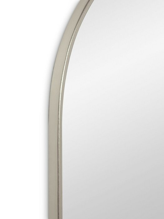 Настенное зеркало Arch M в раме серебряного цвета - лучшие Настенные зеркала в INMYROOM