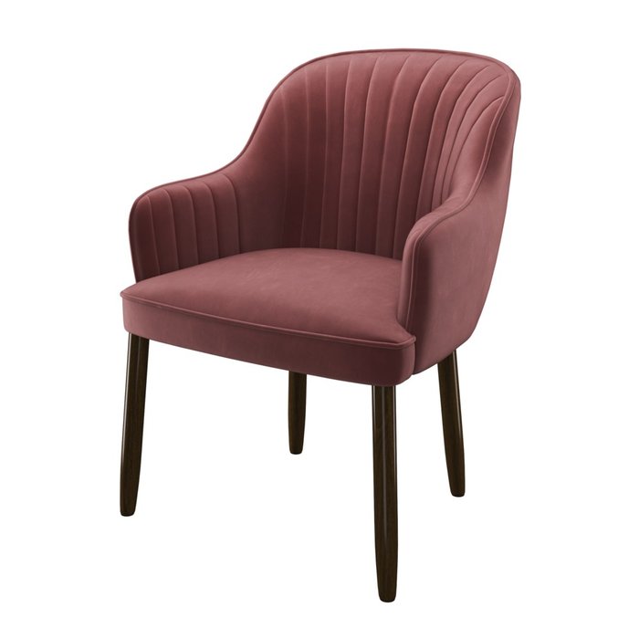 Стул-кресло мягкий Melisa бордового цвета