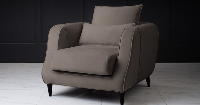 Кресло Dante темно-серого цвета - лучшие Интерьерные кресла в INMYROOM