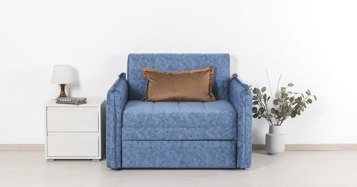 Кресло-кровать Виола синего цвета - лучшие Интерьерные кресла в INMYROOM