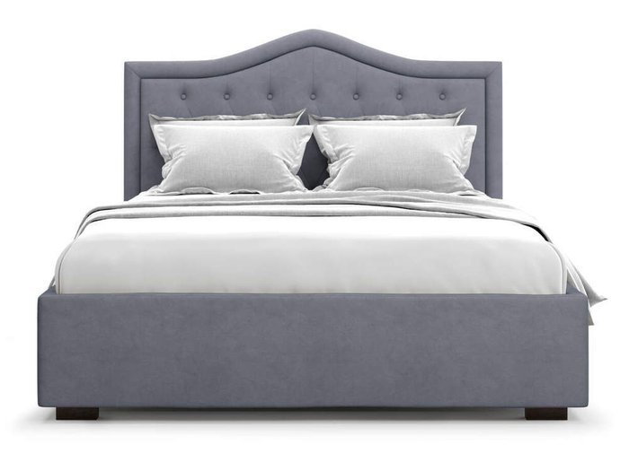 Кровать Tibr без подъемного механизма 160х200 серого цвета