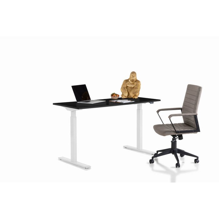 Стол офисный Smart с черной столешницей  - лучшие Письменные столы в INMYROOM