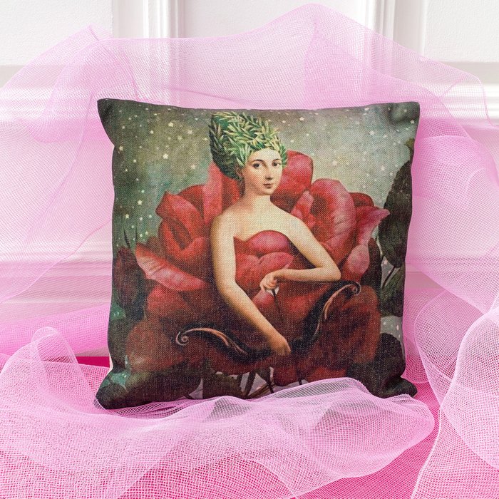 Декоративная подушка  "Розовый Амур" - лучшие Декоративные подушки в INMYROOM