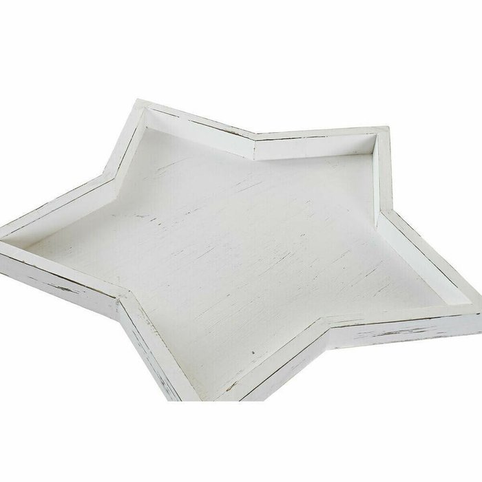 Блюдо 57 x 54 x 3  Белый Shabby Chic Маринованный (3 Предметы) - купить Тарелки по цене 10232.0