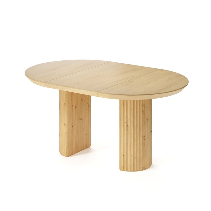 Обеденный стол раздвижной Нави бежевого цвета - купить Обеденные столы по цене 124310.0